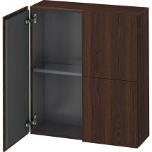 Duravit LC116706969 - L-Cube Semi-Tall Cabinet Walnut Brushed