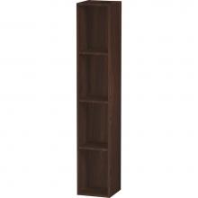 Duravit LC120506969 - L-Cube Wall Shelf with Four Compartments Walnut Brushed