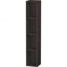 Duravit LC120507272 - L-Cube Wall Shelf with Four Compartments Dark Brushed Oak