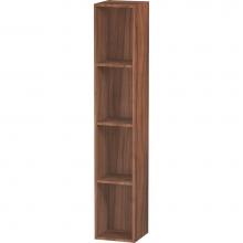 Duravit LC120507979 - L-Cube Wall Shelf with Four Compartments Walnut