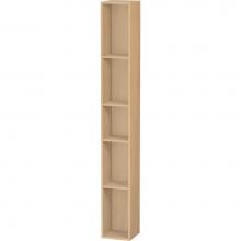 Duravit LC120603030 - L-Cube Wall Shelf with Five Compartments Natural Oak