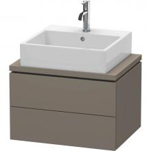 Duravit LC580509090 - Duravit L-Cube Vanity Unit for Console  Flannel Gray Satin Matte