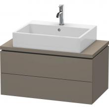 Duravit LC580709090 - Duravit L-Cube Vanity Unit for Console  Flannel Gray Satin Matte