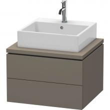 Duravit LC581509090 - Duravit L-Cube Vanity Unit for Console  Flannel Gray Satin Matte