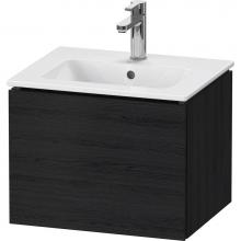 Duravit LC611801616 - L-Cube One Drawer Wall-Mount Vanity Unit Oak Black