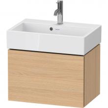 Duravit LC611903030 - L-Cube One Drawer Wall-Mount Vanity Unit Natural Oak