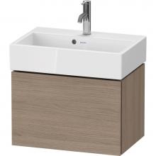 Duravit LC611903535 - L-Cube One Drawer Wall-Mount Vanity Unit Oak Terra