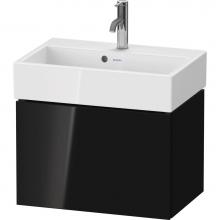 Duravit LC611904040 - L-Cube One Drawer Wall-Mount Vanity Unit Black