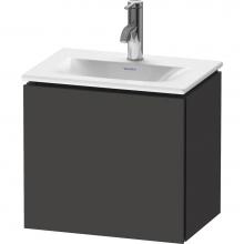Duravit LC6133L8080 - L-Cube One Door Wall-Mount Vanity Unit Graphite