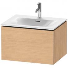 Duravit LC613503030 - L-Cube One Drawer Wall-Mount Vanity Unit Natural Oak