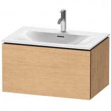 Duravit LC613603030 - L-Cube One Drawer Wall-Mount Vanity Unit Natural Oak