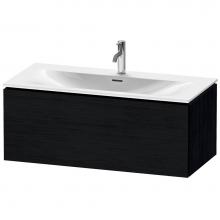 Duravit LC613801616 - L-Cube One Drawer Wall-Mount Vanity Unit Oak Black