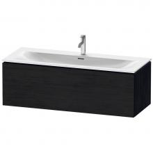 Duravit LC613901616 - L-Cube One Drawer Wall-Mount Vanity Unit Oak Black