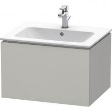 Duravit LC614000707 - L-Cube One Drawer Wall-Mount Vanity Unit Concrete Gray