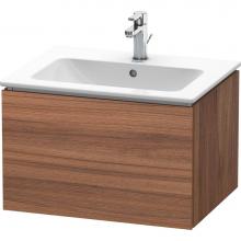 Duravit LC614007979 - L-Cube One Drawer Wall-Mount Vanity Unit Walnut