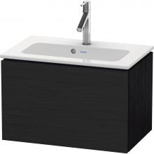 Duravit LC615601616 - L-Cube One Drawer Wall-Mount Vanity Unit Oak Black