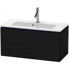 Duravit LC615701616 - L-Cube One Drawer Wall-Mount Vanity Unit Oak Black