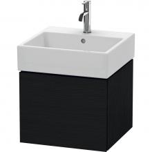 Duravit LC617401616 - L-Cube One Drawer Wall-Mount Vanity Unit Oak Black