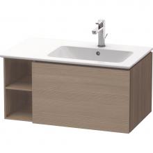 Duravit LC619203535 - L-Cube One Drawer Wall-Mount Vanity Unit Oak Terra