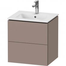 Duravit LC621804343 - L-Cube Two Drawer Wall-Mount Vanity Unit Basalt