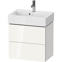 Duravit LC621902222 - L-Cube Two Drawer Wall-Mount Vanity Unit White