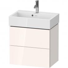 Duravit LC621908585 - L-Cube Two Drawer Wall-Mount Vanity Unit White