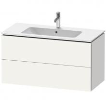 Duravit LC624201818 - L-Cube Two Drawer Wall-Mount Vanity Unit White