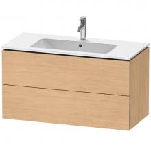 Duravit LC624203030 - L-Cube Two Drawer Wall-Mount Vanity Unit Natural Oak