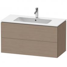 Duravit LC624203535 - L-Cube Two Drawer Wall-Mount Vanity Unit Oak Terra