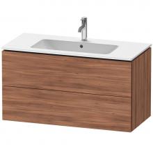 Duravit LC624207979 - L-Cube Two Drawer Wall-Mount Vanity Unit Walnut