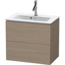 Duravit LC625603535 - L-Cube Two Drawer Wall-Mount Vanity Unit Oak Terra