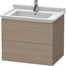 Duravit LC626403535 - L-Cube Two Drawer Wall-Mount Vanity Unit Oak Terra