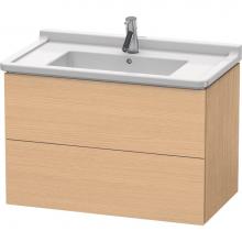 Duravit LC626503030 - L-Cube Two Drawer Wall-Mount Vanity Unit Natural Oak