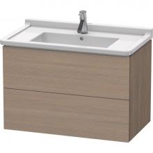 Duravit LC626503535 - L-Cube Two Drawer Wall-Mount Vanity Unit Oak Terra