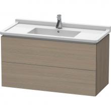 Duravit LC626603535 - L-Cube Two Drawer Wall-Mount Vanity Unit Oak Terra