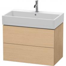 Duravit LC627703030 - L-Cube Two Drawer Wall-Mount Vanity Unit Natural Oak