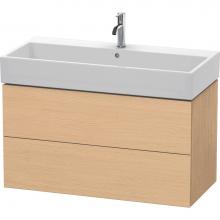 Duravit LC627803030 - L-Cube Two Drawer Wall-Mount Vanity Unit Natural Oak