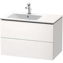 Duravit LC629101818 - L-Cube Two Drawer Wall-Mount Vanity Unit White