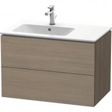 Duravit LC629103535 - L-Cube Two Drawer Wall-Mount Vanity Unit Oak Terra