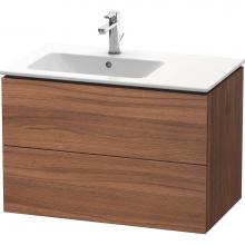 Duravit LC629107979 - L-Cube Two Drawer Wall-Mount Vanity Unit Walnut