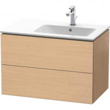 Duravit LC629203030 - L-Cube Two Drawer Wall-Mount Vanity Unit Natural Oak