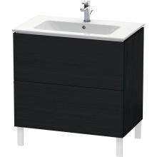 Duravit LC662601616 - L-Cube Two Drawer Floorstanding Vanity Unit Oak Black