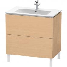 Duravit LC662603030 - L-Cube Two Drawer Floorstanding Vanity Unit Natural Oak