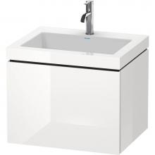 Duravit LC6916T7575 - Duravit L-Cube C-Bonded Wall-Mounted Vanity  White High Gloss