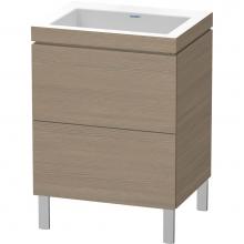 Duravit LC6936N3535 - L-Cube Two Drawer C-Bonded Floorstanding Vanity Kit Oak Terra