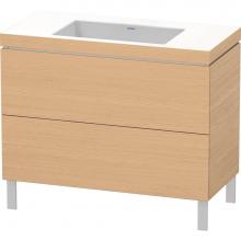 Duravit LC6938N3030 - L-Cube Two Drawer C-Bonded Floorstanding Vanity Kit Natural Oak