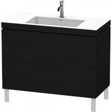 Duravit LC6938O1616 - L-Cube Two Drawer C-Bonded Floorstanding Vanity Kit Oak Black