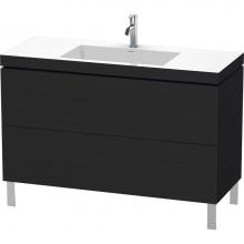 Duravit LC6939O1616 - L-Cube Two Drawer C-Bonded Floorstanding Vanity Kit Oak Black