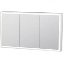 Duravit LC7553000006000 - L-Cube Mirror Cabinet with Lighting White