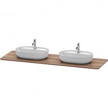 Duravit LU9462B7777 - Luv Console with Two Sink Cut-Outs American Walnut